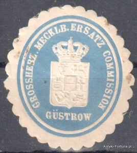  Winieta, siegielmarke  - Gustrow - Nr 801/A