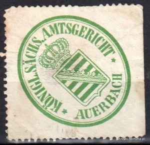  Winieta, siegielmarke  - Auerbach - Nr 821/A