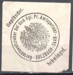  Winieta, siegielmarke  - Sulzbach - Nr 823/A