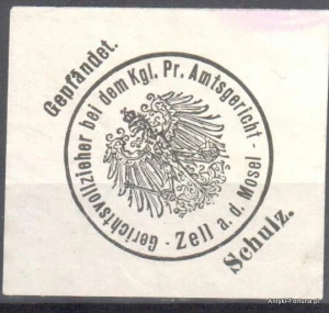  Winieta, siegielmarke  - Zell a. d. Mosel - Nr 824/A