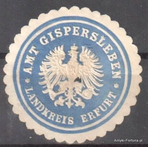  Winieta, siegielmarke  - Gispersleben - Nr 830/A