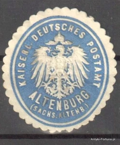  Winieta, siegielmarke  - Altenburg - Poczta - Nr 832/A