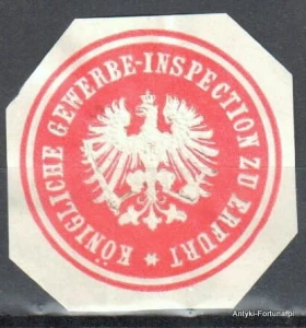  Winieta, siegielmarke  - Erfurt - Nr 838/A