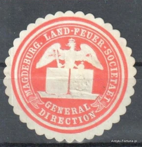  Winieta, siegielmarke  - Magdeburg- Fauer Societaet - Nr 840/A