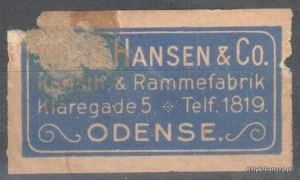  Winieta, siegielmarke  - Odense - Nr 852/A