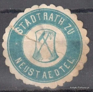  Winieta, siegielmarke  - Neustadtel - Nr 856/A
