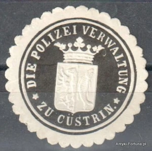Winieta, siegielmarke , zalepka - Custrin - Kostrzyn - Pl 252