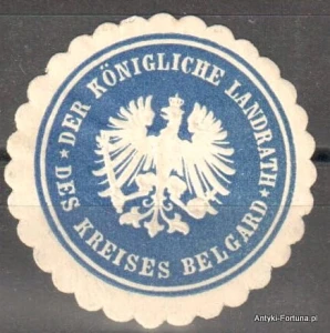 Winieta, siegielmarke , zalepka - Belgard - Białogard - Pl 254