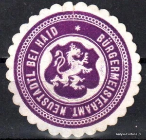 Winieta, siegielmarke , zalepka  - Neustadtel - Nr 859/A