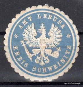 Winieta, siegielmarke , zalepka  Amt Lebusa - Nr 860/A