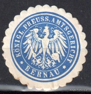 Winieta, siegielmarke , zalepka - Bernau - Nr 864/A