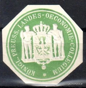 Winieta, siegielmarke , zalepka  - Oeconomie -Collegium - Nr 867/A