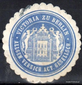 Winieta, siegielmarke , zalepka - Victoria Berlin -- ubezp. - Nr872/a