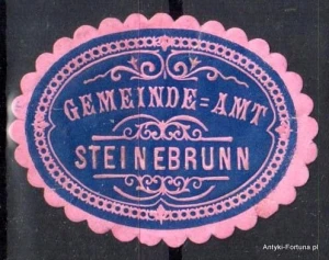  Winieta, siegielmarke , zalepka  - Steinebrunn - Nr 897/A