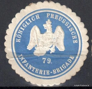  Winieta, siegielmarke , zalepka - 79 Infanterie Brigade - Nr 923/A
