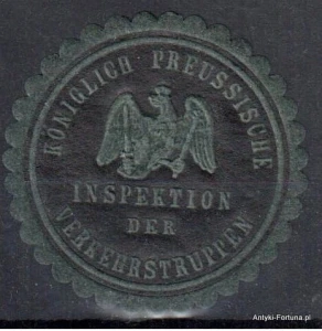  Winieta, siegielmarke , zalepka - Inspektion der Vebkehrstruppen - Nr 925/A