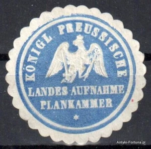  Winieta, siegielmarke , zalepka - Landes Aufnahme Plankammer - Nr 929/A