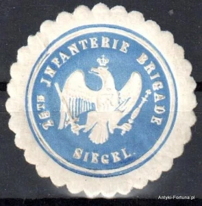  Winieta, siegielmarke , zalepka - 25 Infanterie Brigade Siegel - Nr 934/A