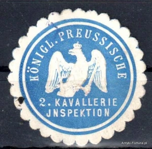  Winieta, siegielmarke , zalepka  - 2 Kavallerie Inspektion - Nr 948/A
