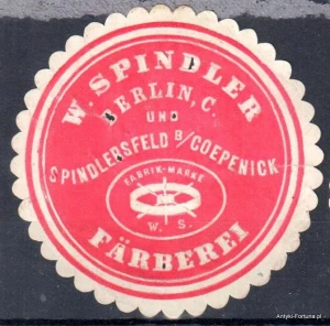 Winieta, siegielmarke , zalepka  - W. Spinder Berlin - Nr 949/A