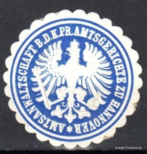  Winieta, siegielmarke , zalepka - Hannover - Nr 952/A