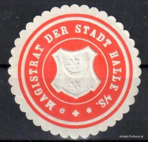  Winieta, siegielmarke , zalepka- Halle - Nr 960/A
