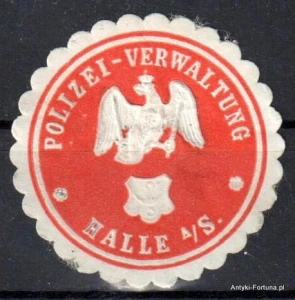  Winieta, siegielmarke , zalepka- Halle - Nr 961/A