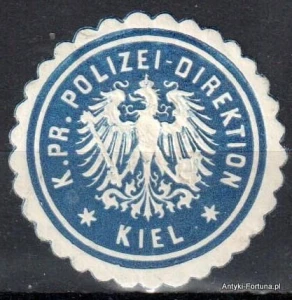  Winieta, siegielmarke , zalepka - Kiel Polizei - Nr 965/A