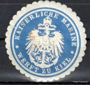  Winieta, siegielmarke , zalepka - Kiel  Werft - Nr 969/A