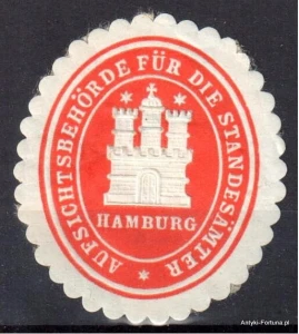  Winieta, siegielmarke , zalepka - Hamburg - Nr 977/A