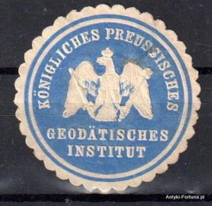  Winieta, siegielmarke , zalepka - Geodatisches Institut - Nr 983/A