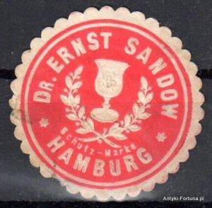  Winieta, siegielmarke , zalepka - Hamburg - Nr 999/A