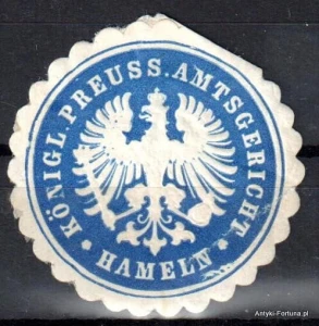  Winieta, siegielmarke , zalepka - Hameln - Nr 1002/A