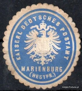 Winieta, siegielmarke , zalepka - Marienburg - Malbrk  - Pl 237