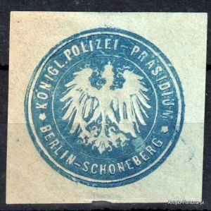 Winieta, siegielmarke , zalepka - Schöneberg - Nr 1046/A