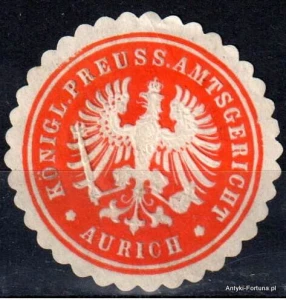 Winieta, siegielmarke , zalepka - Aurich - Nr 1065/A