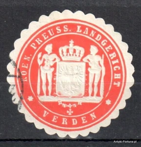 Winieta, siegielmarke , zalepka - Verden - Nr 1080/A