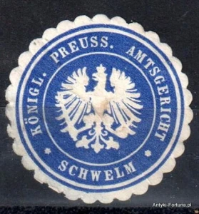  Winieta, siegielmarke , zalepka - Schwelm - Nr 1085/A