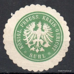 Winieta, siegielmarke , zalepka - Suhl - Nr 1094/A