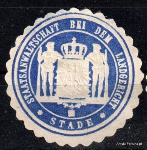  Winieta, siegielmarke , zalepka - Stade - Nr 1106/A