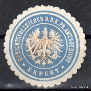 Winieta, siegielmarke , zalepka -  Erfurt - Nr 1114/A