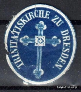 Winieta, siegielmarke , zalepka - Trinitatiskirche, Dresden - Nr 1121/A