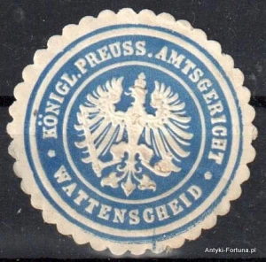  Winieta, siegielmarke , zalepka - Wattenscheid - Nr 1132/A
