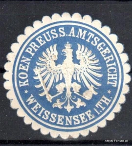 Winieta, siegielmarke , zalepka - Weissensee - Nr 1137/A
