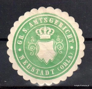 Winieta, siegielmarke , zalepka - Neustadt  - Nr 1152/A