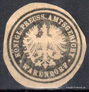  Winieta, siegielmarke , zalepka - Warendorf - Nr 1155/A