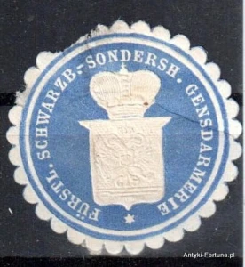 Winieta, siegielmarke , zalepka - Schwarze-Sondersh.  - Nr 1170/A