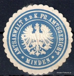 Winieta, siegielmarke , zalepka - Minden - Nr 1178/A