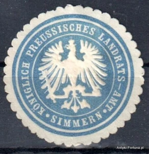 Winieta, siegielmarke , zalepka - Simmern - Nr 1183/A