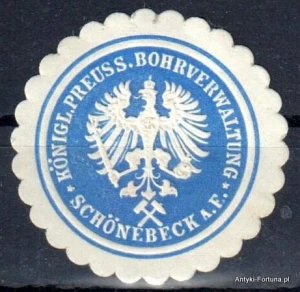 Winieta, siegielmarke , zalepka -  Schönebeck - Nr 1184/A